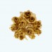 2.5" Diameter Poly Roses 12X12 | Gold/Gold
